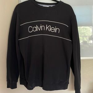 Men’s Calvin Klein black crew sweatshirt.